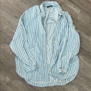 Blu Pepper Blue Striped Jean Jacket